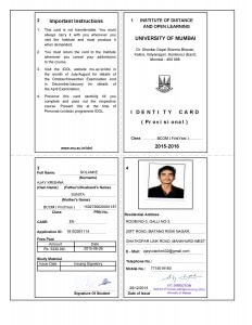 IDOL Sample Identity Card 2