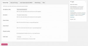 Legull Private Policy and Terms of Service Generator Plugin Screenshot 1